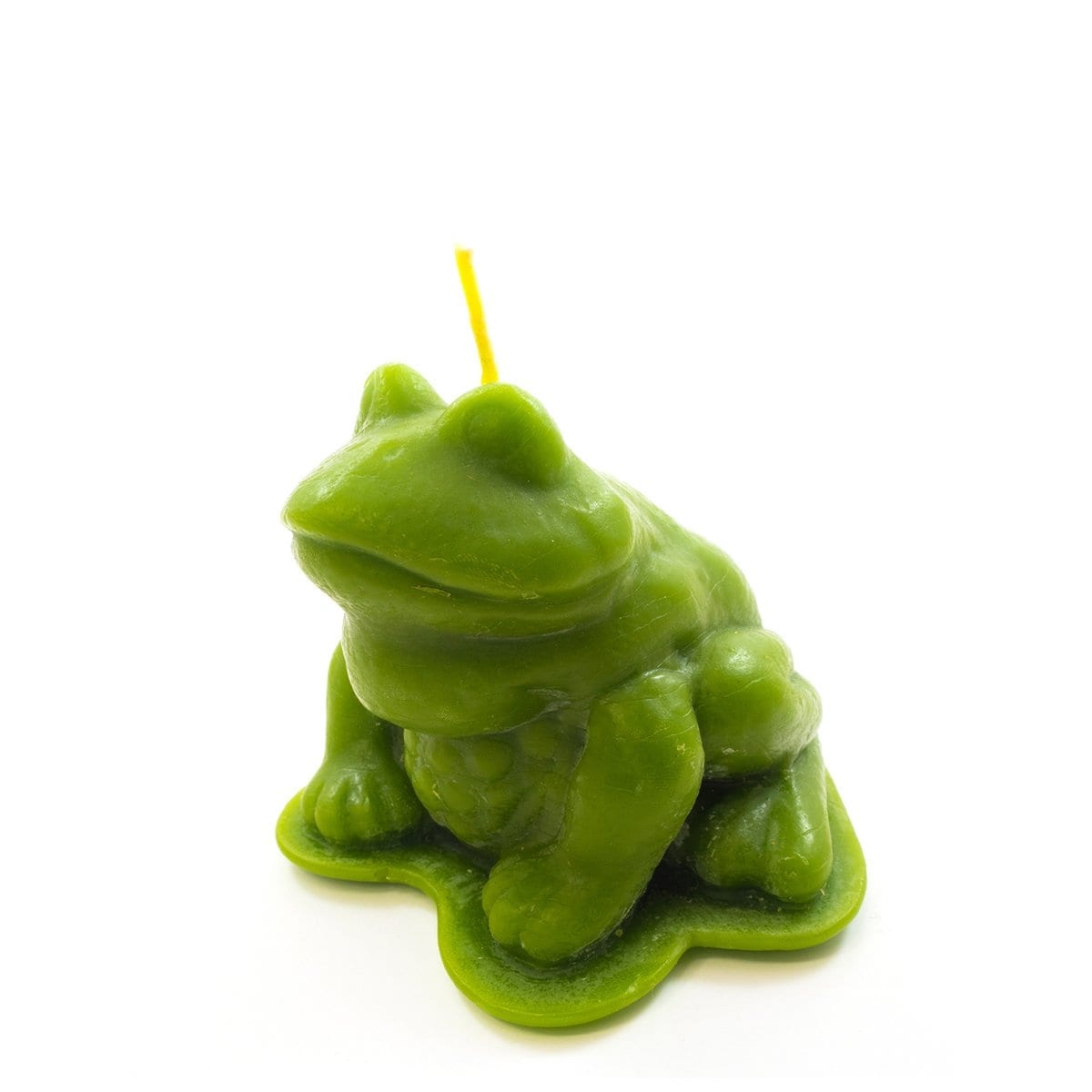 Beeswax Candle Frog Natural or Green